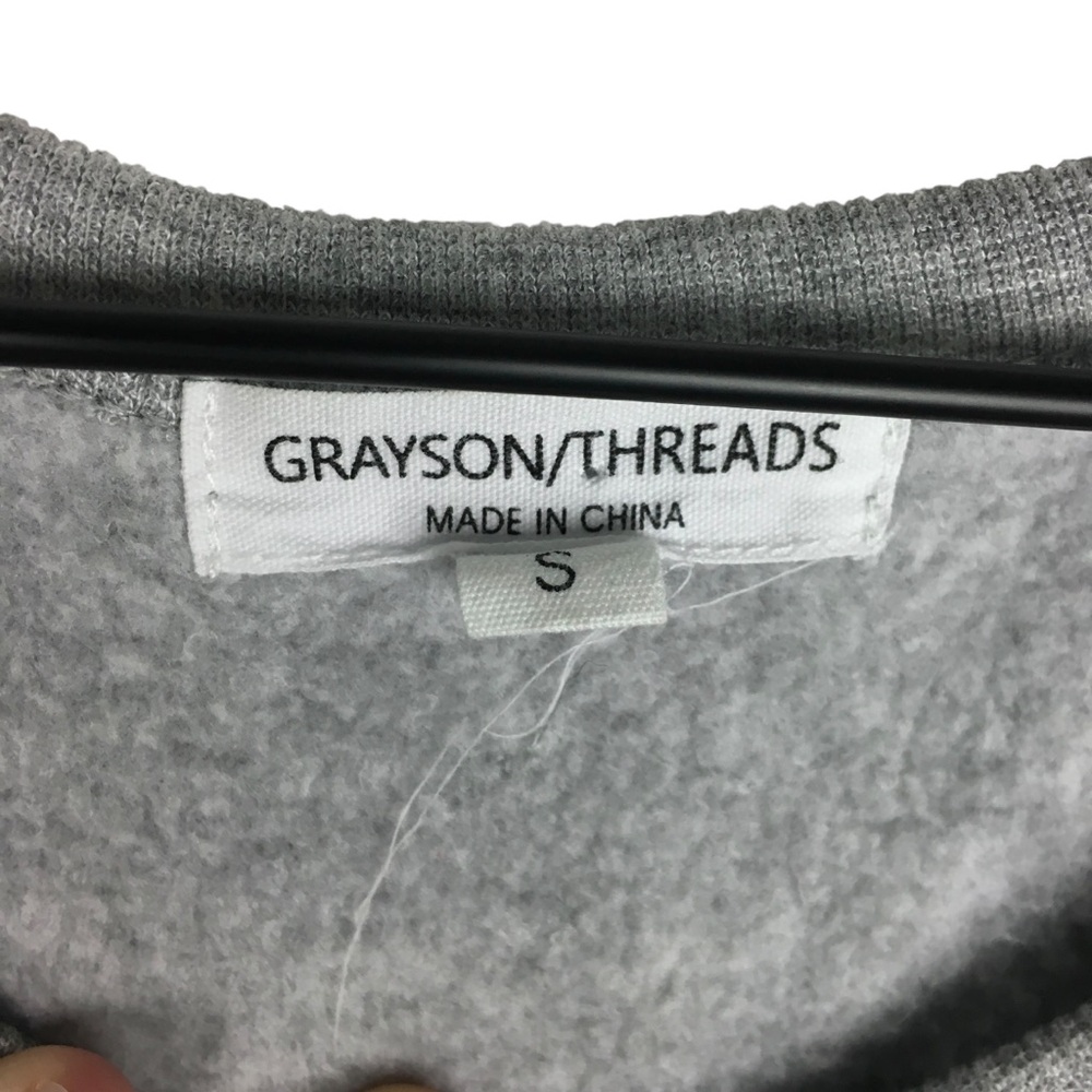 GRAYSON THREADS Sweatshirt Pullover Leopard Animal Print Loungewear Size Small - Picture 5 of 9